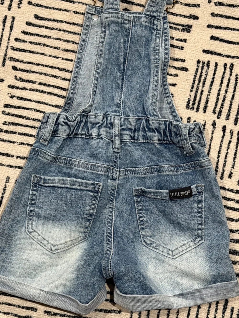 Little Bipsy Distressed Denim Shortalls